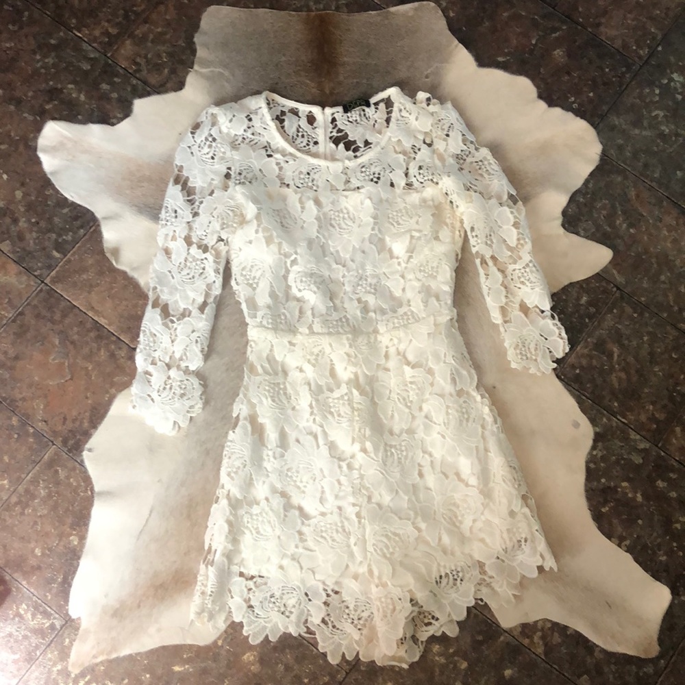 White Lace Romper